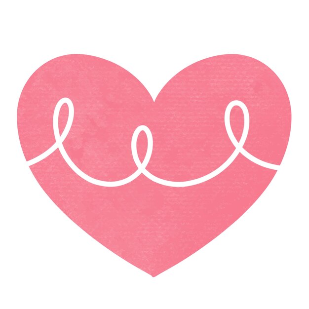 Милый розовый дизайн сердца векторная иллюстрация