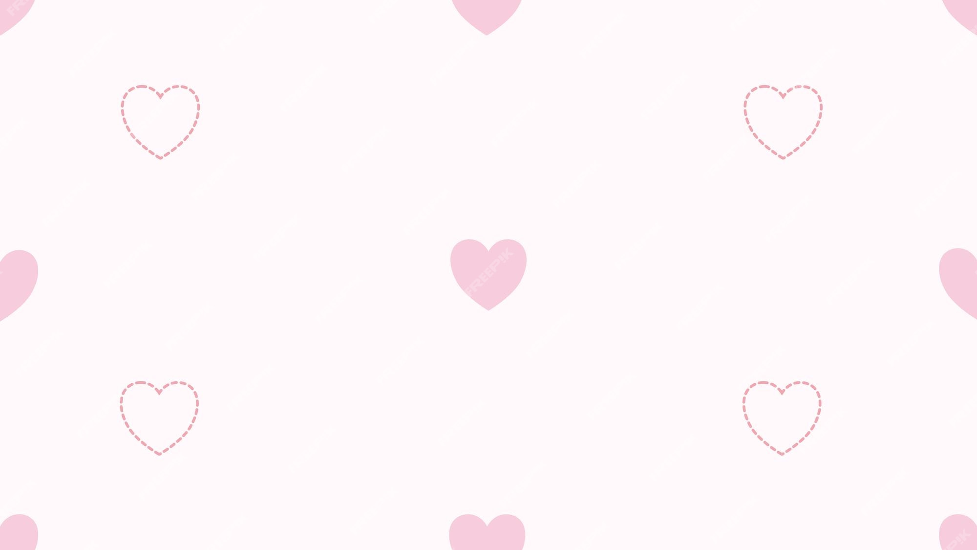 Premium Vector | Cute pink heart pattern seamless background perfect for  backdrop wallpaper postcard and background