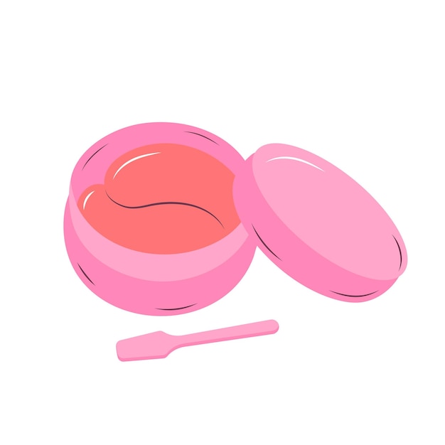 Милые розовые гидрогелевые глазные пластыри гламурные косметические продукты для ухода за кожей блестящие средства для красоты