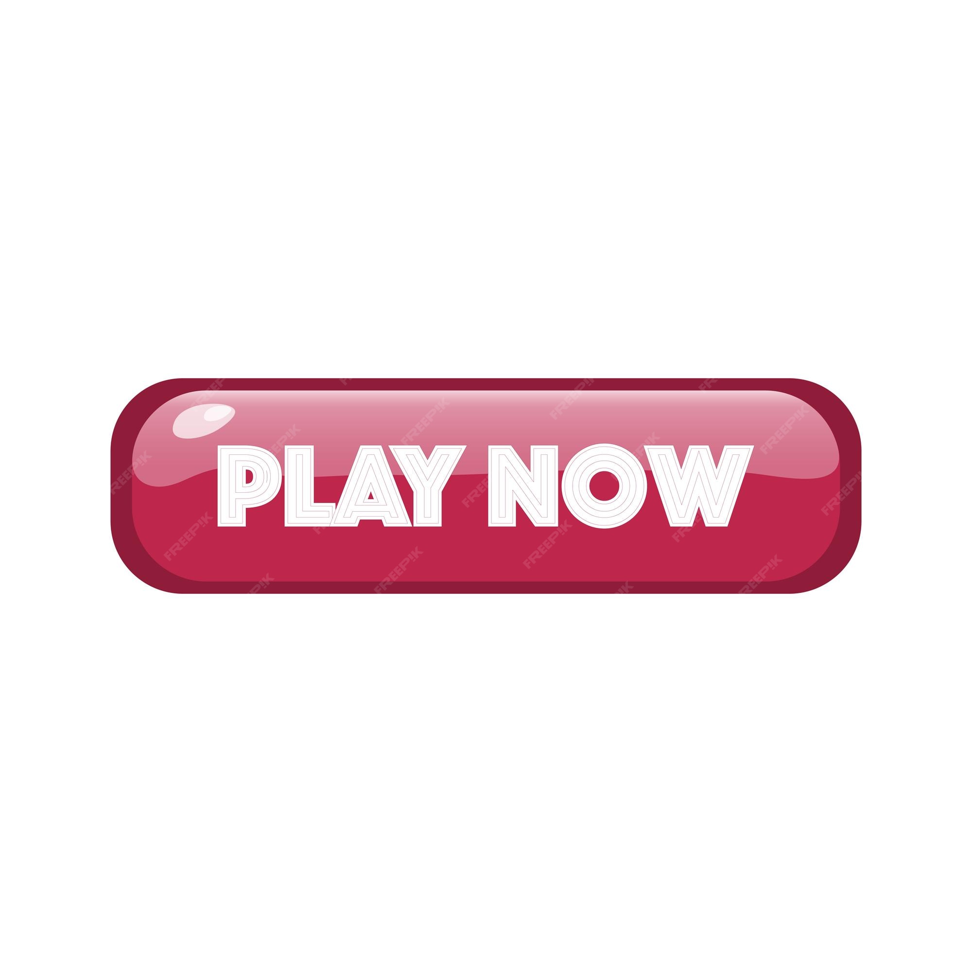 Premium Vector  Play now button website vector template