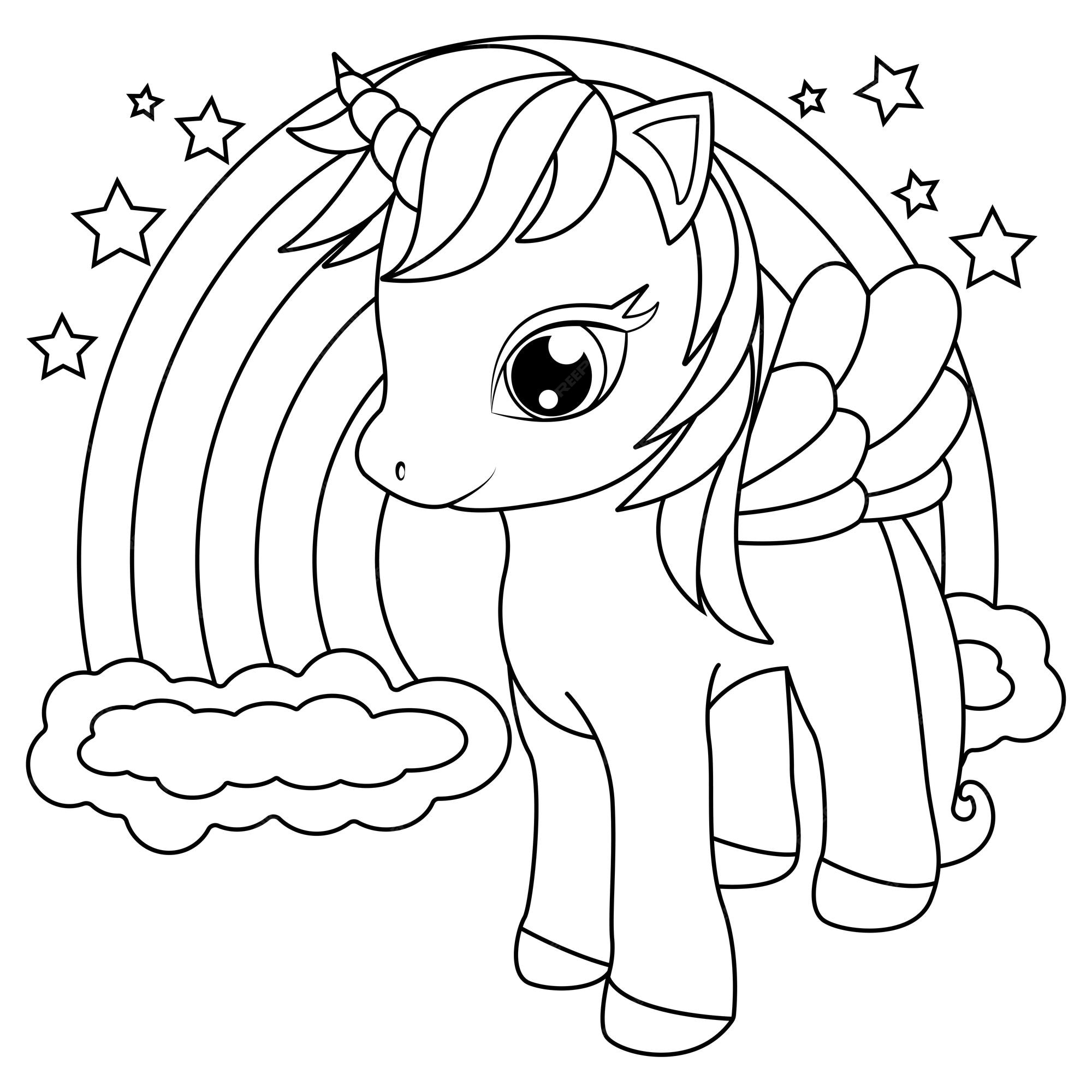 My Little Pony Unicorn Coloring Page For Girls 