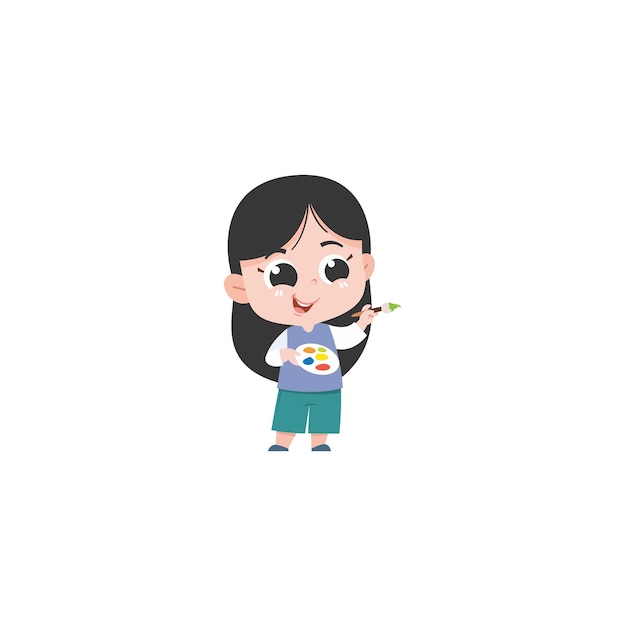 可愛い子供たちが遊んで楽しんでいます