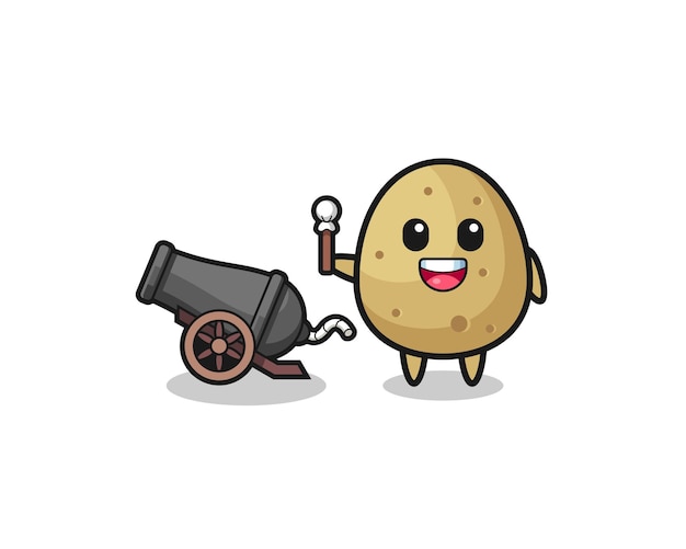 Cute potato shoot using cannon  cute design