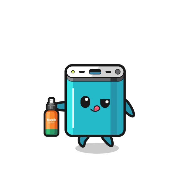 cute power bank holding mosquito repellent