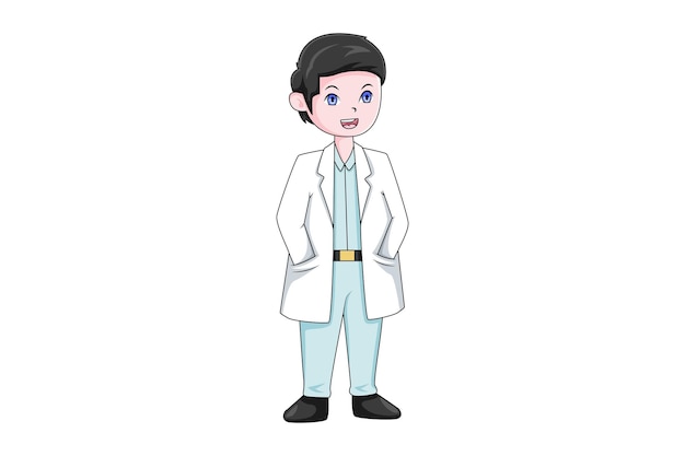 Cute Profession Character Design Illustration