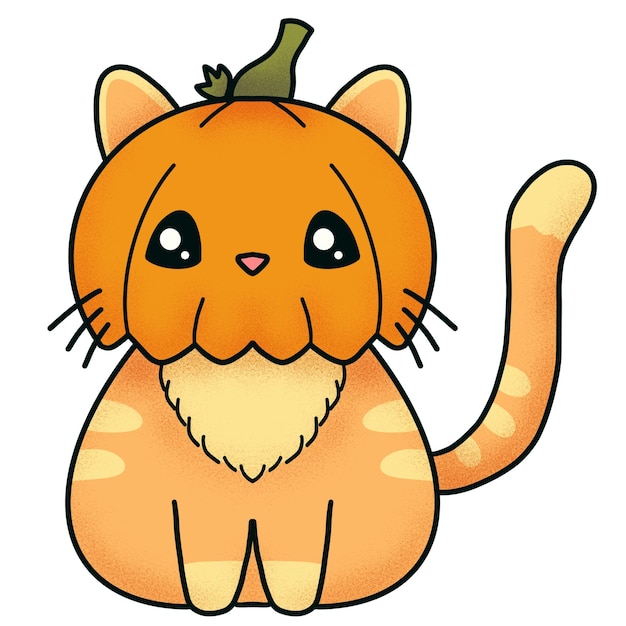 Cute Pumpkin Cat