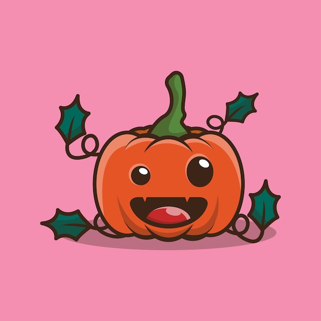 cute pumpkin character