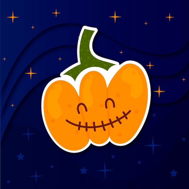 Vector cute pumpkin