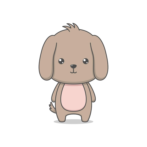 cute puppy dog character