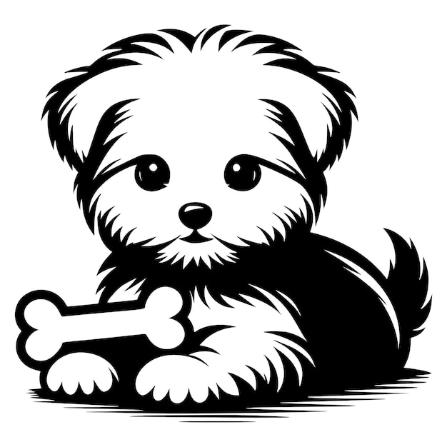 Cute Puppy Illustration