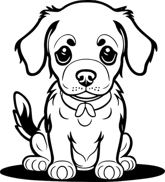 Vector cute puppy vector clipart 2