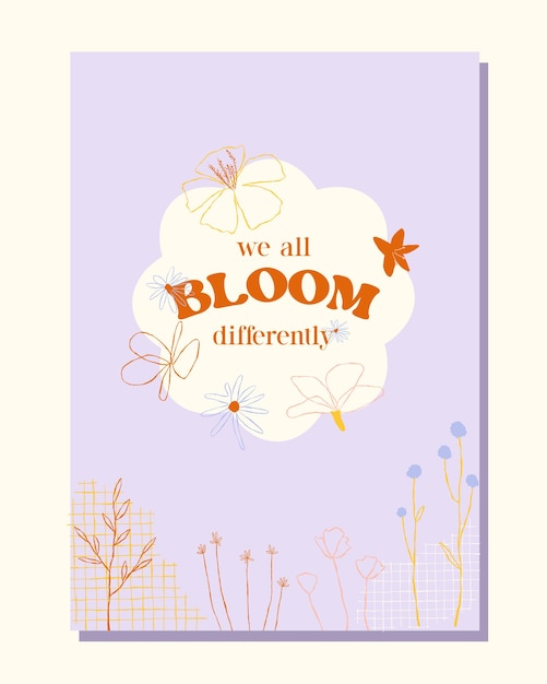 Vector cute quotes for book cover poster sticker or social media post