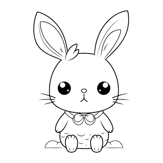 cute rabbit animal cartoon vector illustration graphic design vector illustration graphic design