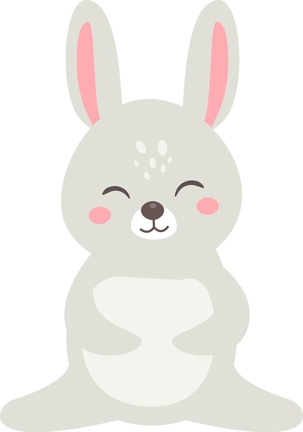 Vector cute rabbit animal