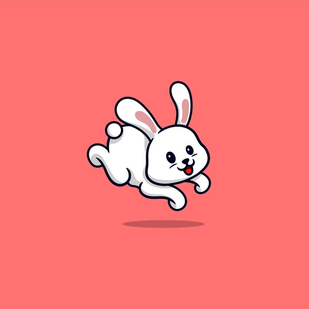 Vector cute rabbit bunny cartoon