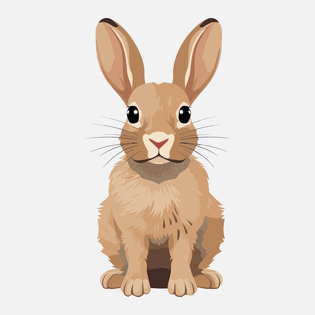 Cute Rabbit Cartoon Vector Art Illustration Design