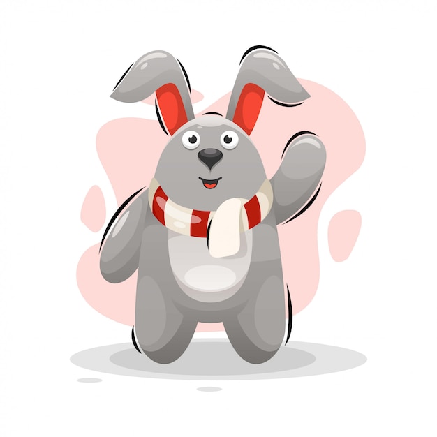 Cute rabbit  Mascot Cartoon  