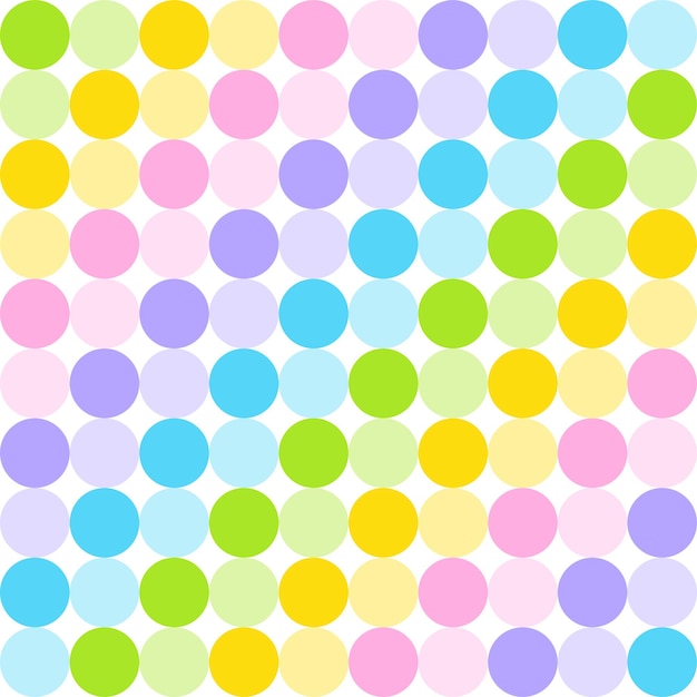 Cute Rainbow Polkadot Circle Round Sphere Abstract Diagonal Gingham Checkered Plaid Scott Pattern BG