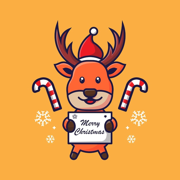 Cute reindeer simple desig