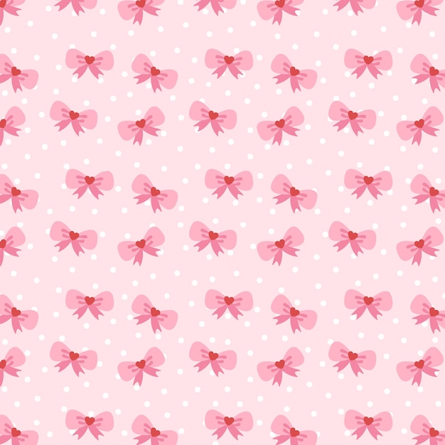 Cute ribbon pattern background