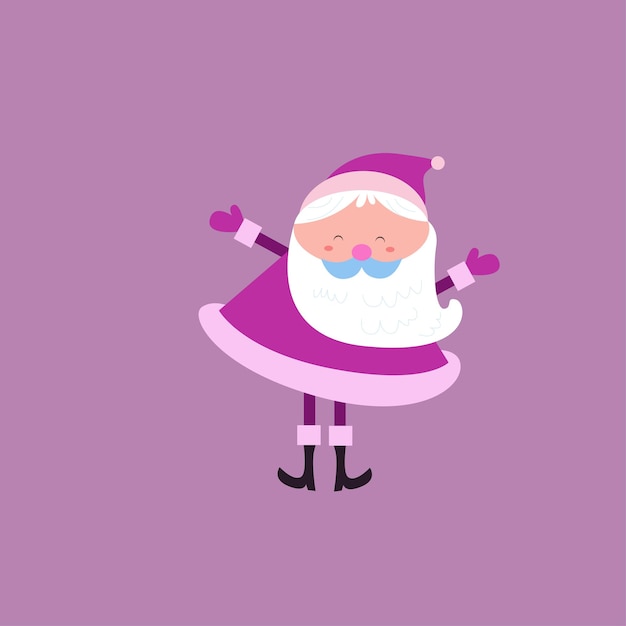 Cute santa claus character collection