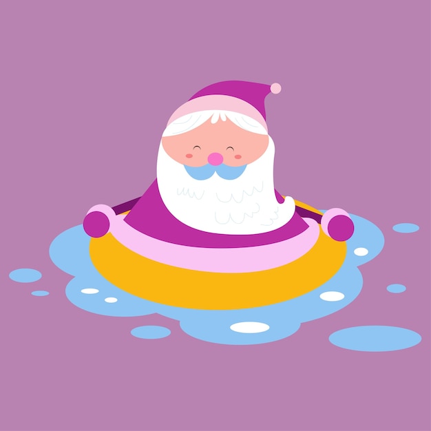 cute santa claus character collection