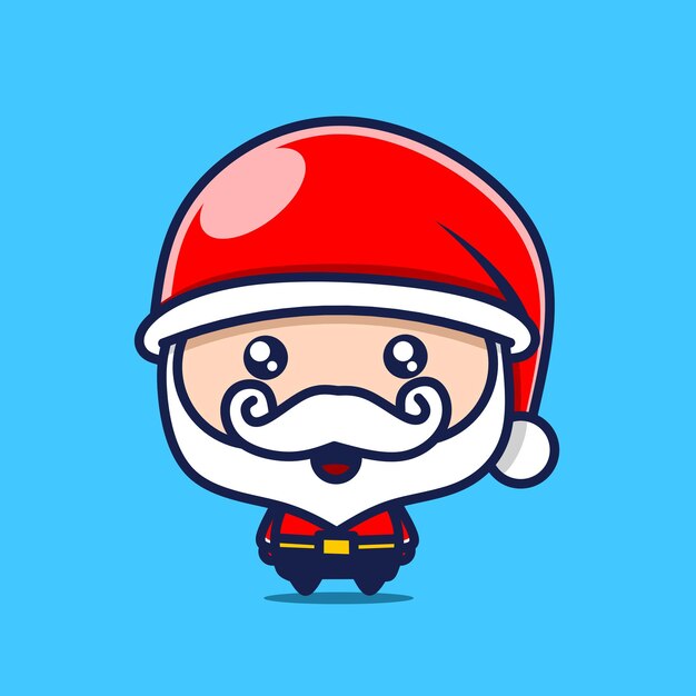 cute santa claus character kawaii designs