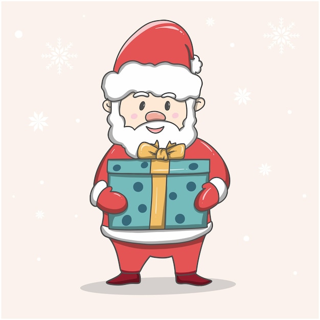 милый рождественский мультфильм Санта Клауса