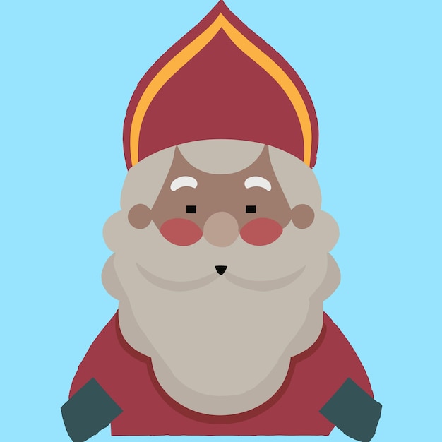 Vector a cute santa vector for christmas vector template