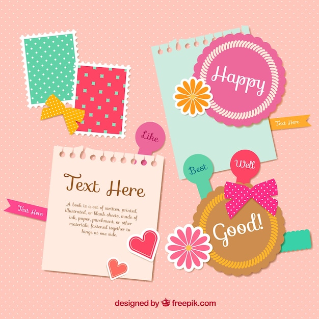 Cute scrapbooking elements