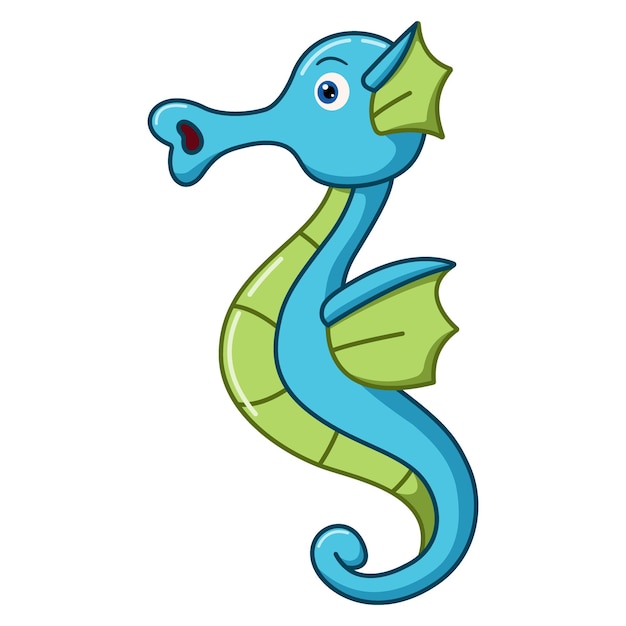 Cute seahorse cartoon