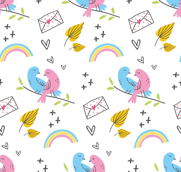 Cute seamless background for fabric pattern