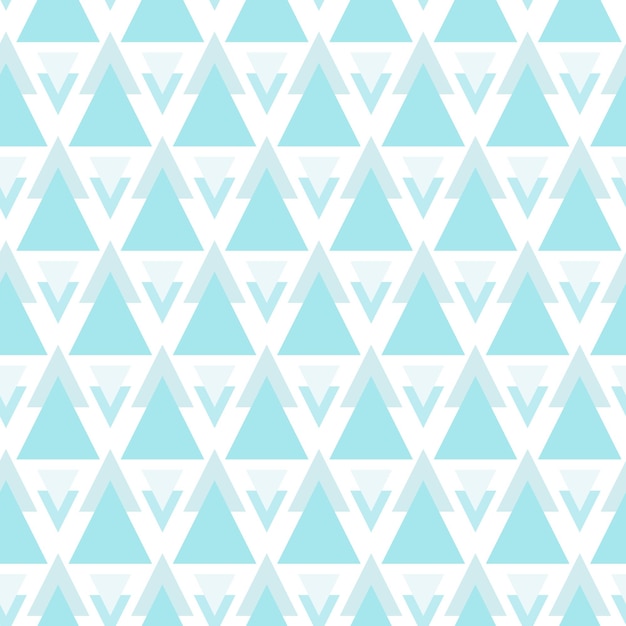 Cute seamless handdrawn patterns Stylish modern vector patterns with blue triangles Funny Infantile Repetitive Print