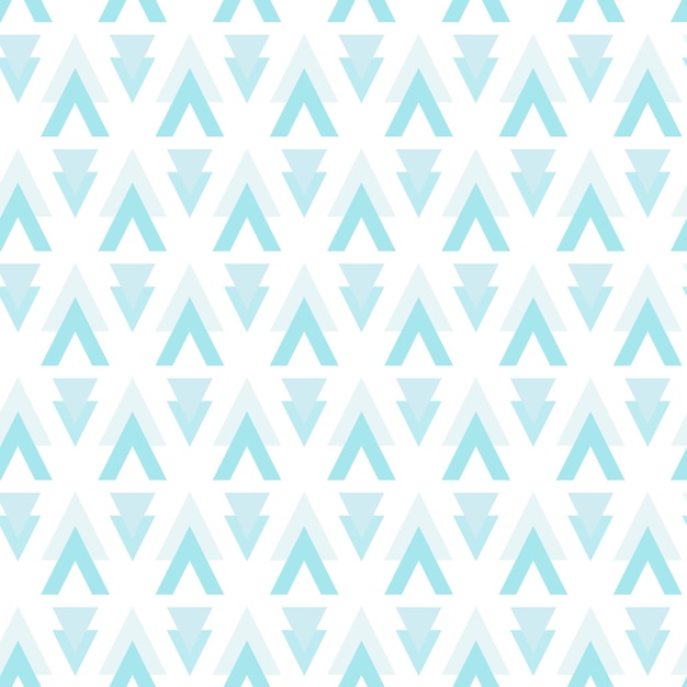 Симпатичные бесшовные ручные узоры Стильные современные векторные узоры с голубыми треугольниками Забавный детский повторяющийся принт