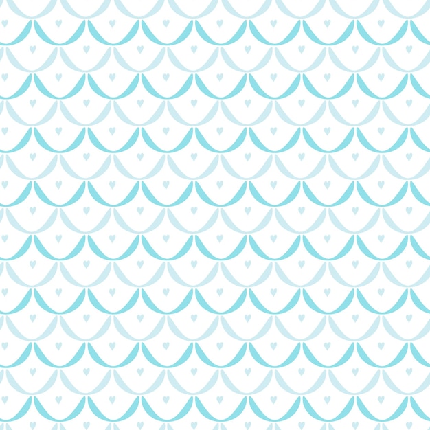 Cute seamless handdrawn patterns Stylish modern vector patterns with a wave of blue color Funny Infantile Repetitive Print