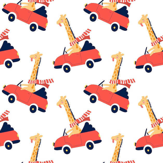 Cute seamless pattern for kids.