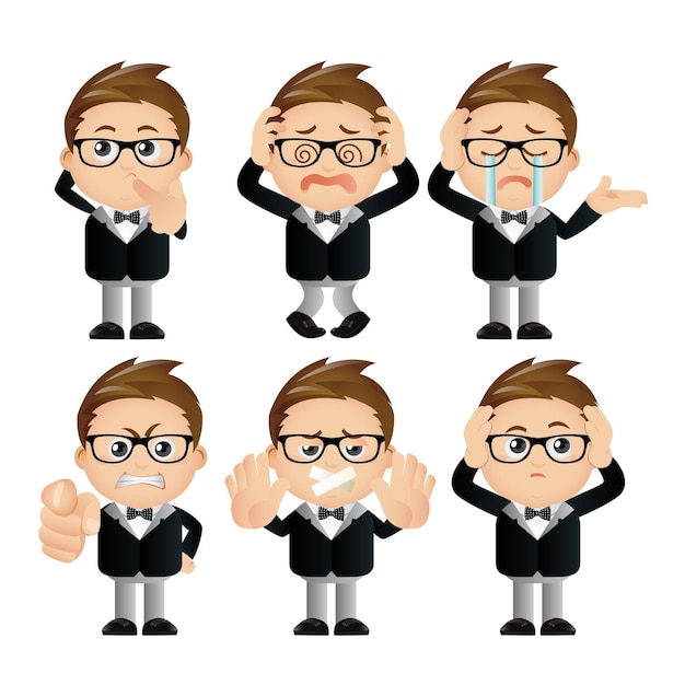 Cute Set - Set of businessman