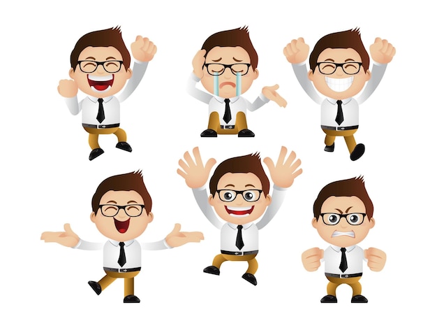 Cute Set - Set of businessman