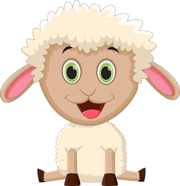 Cute sheep cartoon