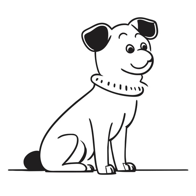 Вектор Симпатичная собака шиба-ину, нарисованная вручную мультяшная наклейка, иконка, изолированная иллюстрация