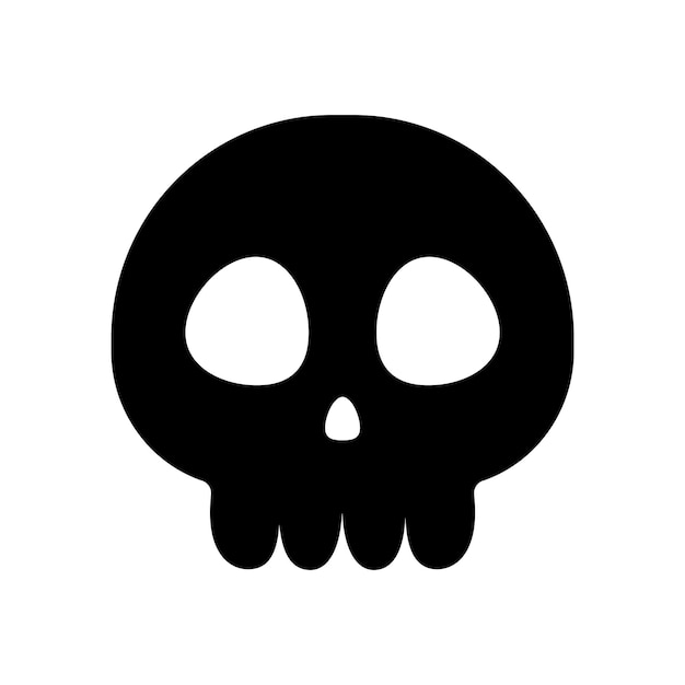 Cute Skull icon Isolated Vector Illustration