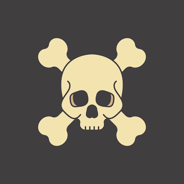 Cute skull vector illustration