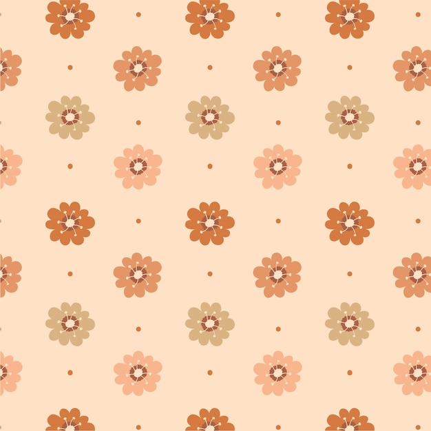 かわいい小さな花のパステルガーリーなシームレスパターン