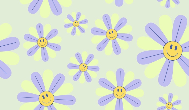 Vector cute smile icons pattern background vector design