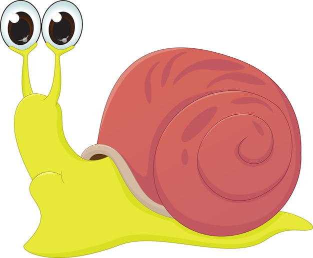 Premium Vector | Cute snail cartoon