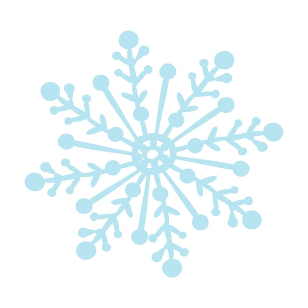 Vector cute snowflake illustration