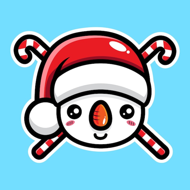 Cute snowman character design