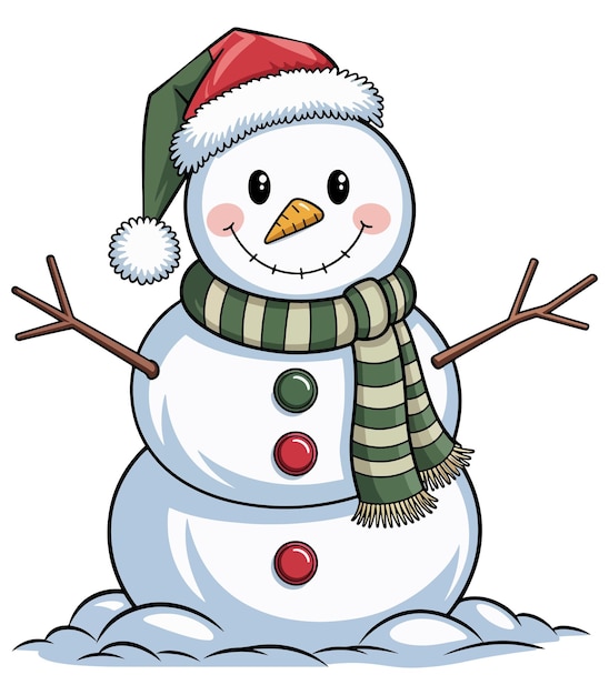 cute snowman clipart