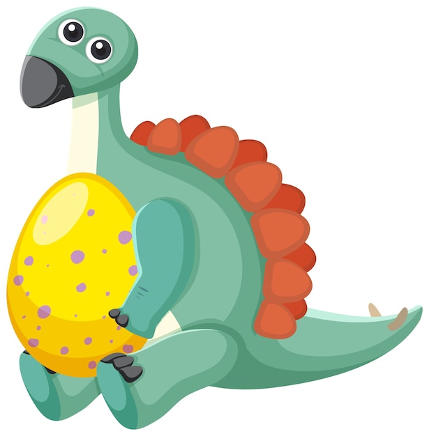 Simpatico cartone animato di dinosauro spinosauro