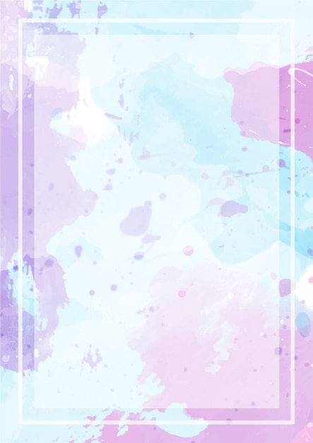 Cute Splash Abstract Background Watercolor